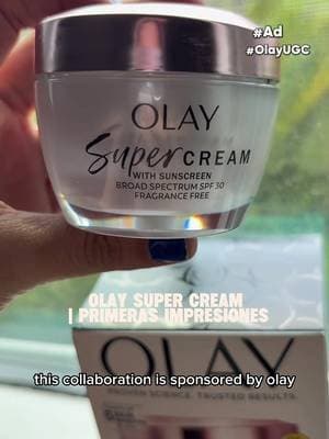Olay Super Cream es una crema hidratante diaria 5 en 1 que hidrata, reafirma, suaviza, ilumina y protege la piel con SPF para una piel de aspecto más saludable todos los días. #gifted #onlyolay #olayugc @Olay Skin Care