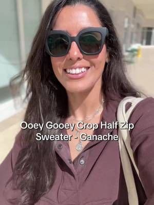 Por aquí te dejo el link de el Ooey Gooey Crop Half Zip Sweater - Ganache. Aprovecha que está en descuento por tiempo limitado en Tiktok Shop. #tiktokshopblackfriday #popflex #ootd #wellnessjourney