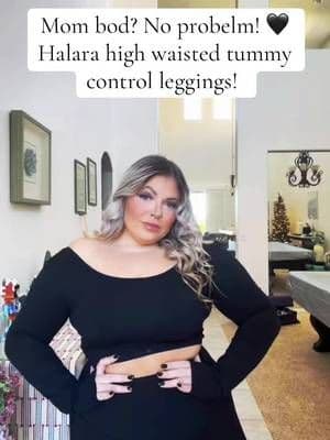 Mom bod no problem 👏🏼🖤 #halara #halaraleggings #tummycontrol #tiktokshopnewarrivals #tiktokshopblackfriday #tiktoksho