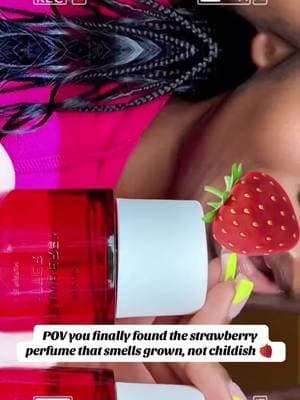 PHLUR Strawberry Letter has me feeling entirely too cute 🍓😭 @Phlur Fragrances Sweet, fruity, flirty… but still giving grown woman. If you’ve been looking for a strawberry scent, this one is linked below 💕🍓 #phlur #strawberryletter #perfumetok #fragrancetok #tiktokshop