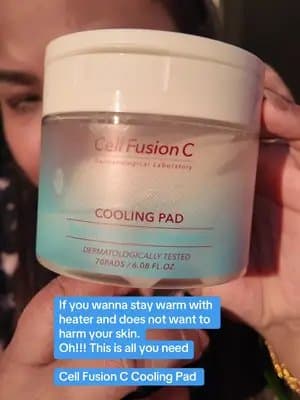If you wanna stay warm with the heater and not damage your skin, this is all you need. These cooling pads calm, hydrate, and keep your barrier happy all winter @Cell Fusion C Note-I am making the video again means I loved this product . . . . . . . . . . . . . . . #coolingpad #koreanskincare #koreanproduct #cellfushionc #pr #collaboration #fyp #viral #trending #oshinkosansar