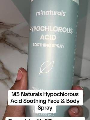 M3 Naturals Hypochlorous Acid Soothing Spray is a gentle face and body mist designed to refresh and soothe your skin. It’s an easy addition to your routine after workouts, on the go, or whenever your skin needs a refresh. #TikTokShop #M3Naturals #HypochlorousAcid #Skincare #SkinCareRoutine