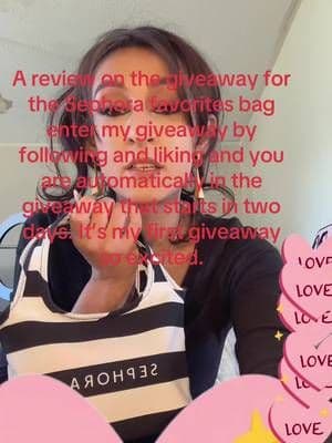 To enter the giveaway, you will have to follow my page on TikTok like post and you are entered giveaway starts in two days. This is my first giveaway and I am excited. #FollowMe #LikeMyPost #Giveaway #SephoraFavorites #SephoraBag #Sephora #Beauty#TikTok #TikTokShop #TikTokCreator #TikTokShopSpringGlowUp #StayAtHomeMom #Trend #Viral #Follow #Makeup #MakeupAddiction #SkinCareObsessed #MakeUpDolls #MakeUpQueens #BeautyLover. @sephora