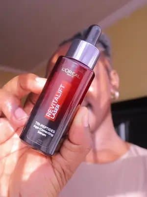 My updated skincare routine with @lorealparissouthafrica Revitalift Serum With Tripeptides #ad