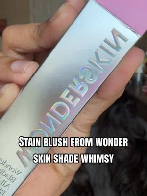 Wonder skin blush in shade whimsy, if you are a warm neutral girly this would suite you really well💗 this is also a blush stain so lasts longer! #blush #makeup #wonderskin #tiktokshop #tiktokshopmademebuyit