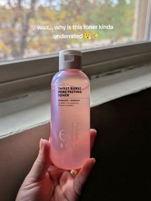 my skin was thirsty… so I added this 💧✨ Gifted by @e.l.f. Cosmetics I’ve been loving how lightweight and refreshing this toner feels — my skin feels smoother, softer, and more even after using it. that glow hits different ✨ #gifted #elfSKIN #elfcosmetics #elfSKIN #ThirstBurst