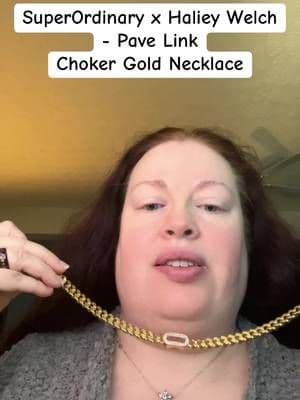 Looking for the perfect accessory to complete your outfit? Check out this beautiful gold choker from SuperOrdinary x Haliey Welch! What do you think of this style? Share your thoughts in the comments! #fashionjewelry #goldnecklace #superordinary #chockernecklace #cybermonday #blackfriday #tiktokshopfind #pavenecklace