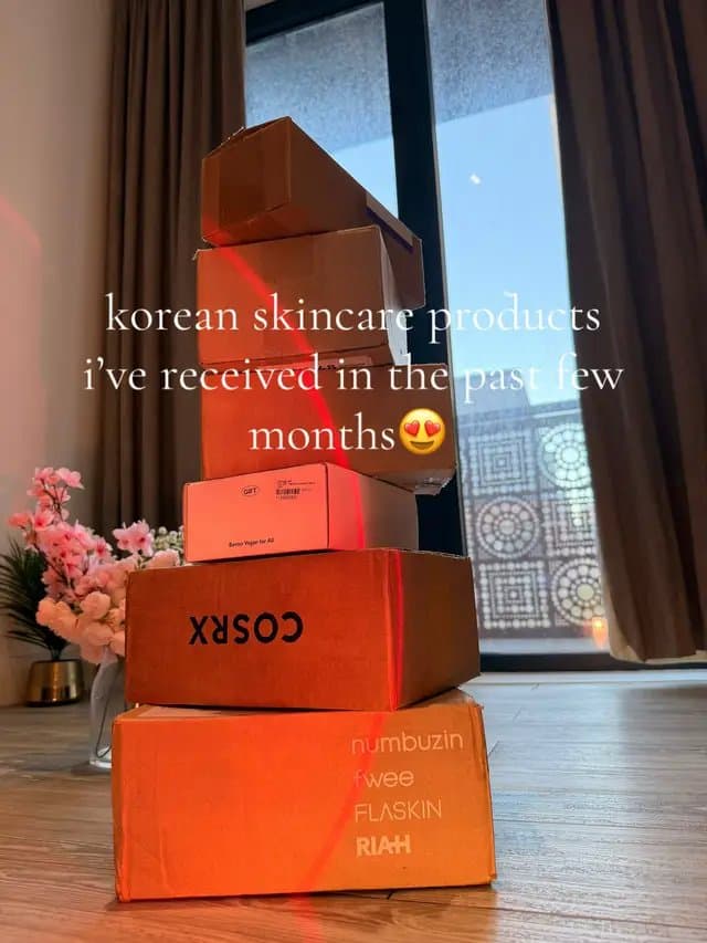 Tysmm @numbuzin @COSRX Official @haruharu wonder 💓💓#korea #skincare #unbox #pr