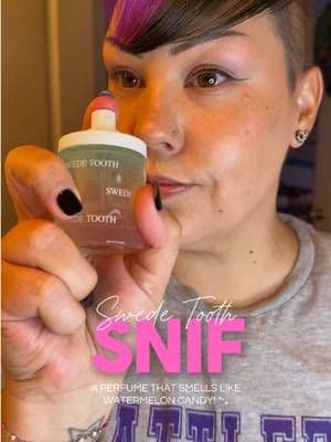 @Snif Swede Tooth perfume smells like juicy watermelon candy 🍉🍬 If you love sweet fruity perfumes, candy-inspired fragrances, and playful gourmand scents, this is one to put on your radar. The watermelon candy vibe is sweet and fun without feeling too juvenile. ✨ #snif #halloween #tiktokshopcreatorpicks #tiktokshopbacktoschool #summerwins
