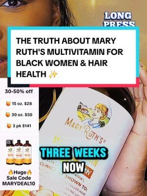 THE TRUTH ABOUT MARY RUTH'S MULTIVITAMIN FOR BLACK WOMEN & HAIR HEALTH ✨💋 Experiencing changes in hair after childbirth is common. As hormone levels adjust postpartum, many women notice increased shedding. Incorporating Mary Ruth's Multivitamin into your daily routine can support overall wellness during this period. Ensuring adequate nutrient intake is essential for maintaining healthy hair. For Black women, hair health can be influenced by factors such as genetics, protective styling, and the natural characteristics of textured hair. Stress, hormonal fluctuations, and nutritional needs also play a role. Products like Mary Ruth's Multivitamin, when combined with a balanced lifestyle, can support your hair care journey from within. #MaryRuthhairhealthblackwomen #MaryRuthbeforeandafter #MaryRuthvitaminsblackgirlhairreview #MaryRuthmultivitaminblackwomen #maryruthsorganics #PostpartumHairChanges #PostPregnancyHair #HairHealthJourney #PostpartumHair #HairCareSolutions #TikTokMadeMeBuyIt #viralfinds #MustHaves #ShopNow #BestFinds #DealAlert #TikTokShopNewArrivals #TikTokShopBlackFriday #TikTokShopCyberMonday #SuperBrandDay #creatorsearchinsights