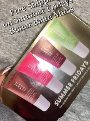 Heyyo did you know @Summer Fridays is offering free shipping right here on the TikTok Shop! ๐คฉThe Butter Lip Minis are the perfect holiday stocking Stuffer! Grab yours today to receive a mini surprise ๐ฅฐ๐ โขโข #summerfridays #tiktokshopblackfriday #tiktokshop #fypใท #stockingstuffer