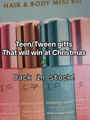 @Kopari Beauty hair and body scent will win over your teen or tween at Christmas this year. Run and grab it before it se