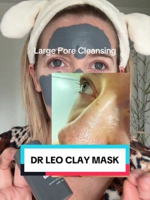 Love how this cleans my pores and leaves my skin clean and soft. @Dr.Leo-USA #claymask #skincarecleanser #largepores #porecleansing #tiktokshopcreatorpicks