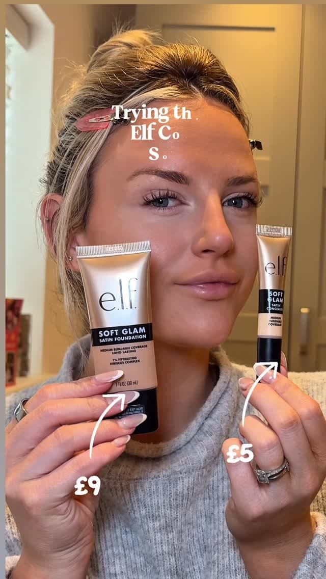 Meet your perfect match! 🤭
The NEW @elfcosmeticsuk soft glam foundation and concealer with medium buildable coverage a