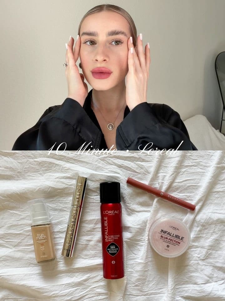 #giftedbylorealparis
My L’Oréal Paris 10-minute makeup routine 🪽🤍
@lorealparis