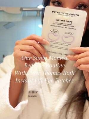 These Peter Thomas Roth Instant Lift Eye patches are truly amazing!!! I wil have zero eyebags in the AM from using these! 🙌🏼 #peterthomasrothinstantfirmeye #skincare #tiktokshopblackfriday #creatorsearchinsights