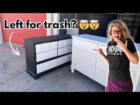 I Found This FREE Dresser Abandoned | Thrift Restoration Dresser Flip | Lemons To Lemonade Home