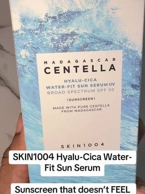 SKIN1004 Hyalu-Cica Water-Fit Sun Serum combines SPF protection with a lightweight, hydrating texture. Perfect for daily sunscreen when you want something that layers easily into your skincare routine. 🩵✨ #SKIN1004 #HyaluCica #KoreanSkincare #DailySPF #TikTokShop