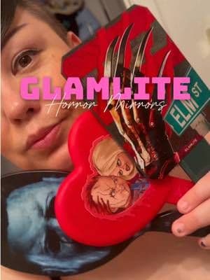 Horror fans, why are we still using boring makeup mirrors?! 😭🔪🖤 These Glamlite horror handheld mirrors are the perfect mix of spooky and functional. With designs inspired by SAW, Chucky, Halloween, Friday the 13th, and A Nightmare on Elm Street, they’re basically horror collectibles you can actually use while doing your makeup. 💄🎃 If your makeup collection already looks like Halloween lives there year-round, you NEED to see these. Which horror mirror are you grabbing first? 👀 I’m having a VERY hard time choosing. #Glamlite @Glamlite #summerwins #tiktokshopbacktoschool #tiktokshopcreatorpicks #backtoschool