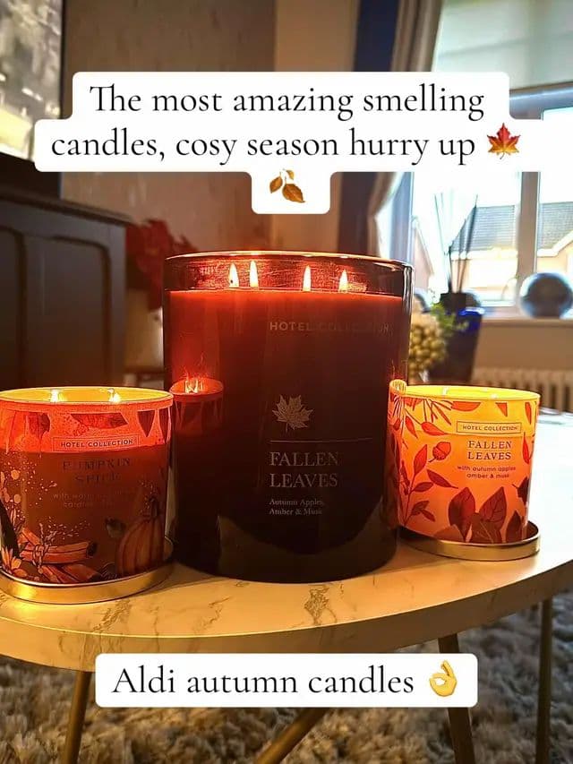 They smell gorgeous 🍁#aldi #aldifinds #alditiktok #cosyvibes #tiktokmademebuyit @Aldi UK