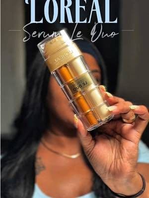 #GiftedByLOrealParis Luxury skincare without the luxury price ✨ I've been loving the new Serum Le Duo for that radiant, lit-from-within glow. The 2-in-1 formula with Collagen Peptide + Vitamins B3 & C helps fight 10 signs of aging while leaving my skin looking smoother, firmer, and beautifully radiant. @loréal paris usa @L’Oréal Paris #LOrealParisSkincare #LOrealSerumLeDuo #Skincare