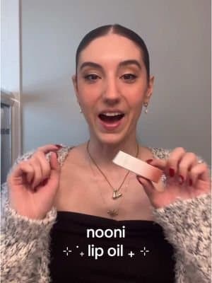 lives up to the hype! ๐ Shade: appleginsing @nooni #lipoil #noonilipoil #beauty #tiktokshop #freesample #gifted