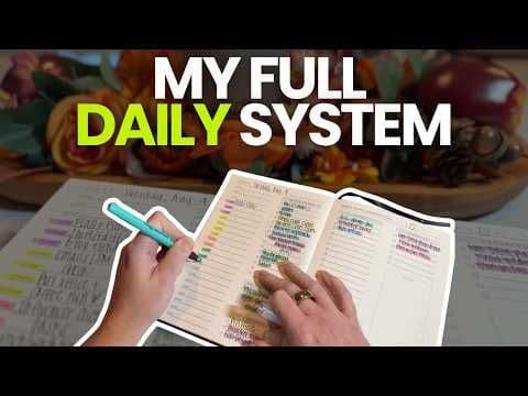 How I Plan My Entire Day Without Burning Out (Full System)