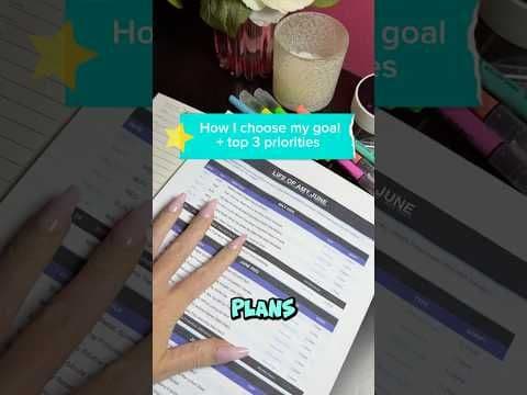 how i choose my main goal & top 3 priorities #productiveday #dailyplanning #dailyroutine #goals