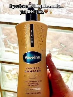 Are you ready to upgrade your vanilla for fall? 🤎🧁🍦 This warm, decadent, and dreamy vanilla cocoa scented lotion infused with real coconut oil, ultra hydrating lipids, and +1% vitamin B3 will nourish and moisturize dry skin-and keep it soft and moisturized for up to 72 hours, promoting a healthy skin barrier. With a bottle that is 50% recycled, has no phthalates added, @Vaseline Vanilla Comfort 72 Hour Moisture Nody Lotion has a clinically tested and non greasy formula. You can truly relax and take comfort in a brand that you can trust. Dry skin doesn’t stand a chance 🤎✨ my skin is feeling soft, smooth, and deeply moisturized while adding a comforting vanilla touch. Because hydrated skin just feels better! 🧴🤎 #giftedbyvasine #vaseline #dryskincare #bodycareroutine #skincare