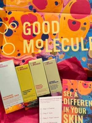 Thank you! @Good Molecules 🫧💕 Skin Type: Oily Concerns: Hyperpigmentation & Clogged pores #prpackage #contentcreator #goodmolecules #skincare #charlottenc