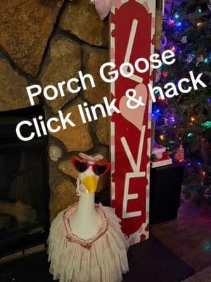 Everyone is obsessed with the porch goose and I get it now 🪿💗 Walmart’s 17” version started it… but I already had the
