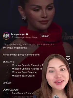 “Este es uno de los secretos de maquillaje de Selena Gomez 👀✨ Su maquillista lo contó en un en vivo y SÍ hace la diferencia. Antes del makeup usan Mixsoon Bean Essence + crema hidratante para una piel jugosa y sin parches 🤍 Yo ya lo probé y por eso te dejo el link aquí 🛒 Guárdalo y cómpralo antes de que se agote 💄✨ #TikTokShop #BeautyTok #SelenaGomezMakeup #Mixsoon #KBeauty