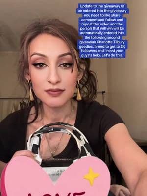 Update to my giveaway on TikTok I need your help to get the 5K followers to win the giveaway that will be announced in April. You would have to like share a common follow and repost this video. The same person that wins automatically will be entered into the following second giveaway Let’s do this #Giveaway #TikTok #TikTokShop #TikTokCreator #TikTokShopSpringGlowup #Sephora #CharlotteTilbury #BeautyLover #5KFollowers #Follow #Trent #MakeUpAttic #Mom #Housewife #DogMom #Follow @Charlotte Tilbury @sephora @sephoracanada
