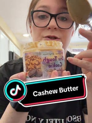 It’s very different tasting than peanut butter but I like it!! #cashewbutter #americandreamnutbutter #nutbutter @American Dream Nut Butter #foodtiktok #treat #tiktokshoprestock
