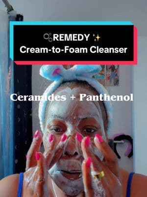 If your cleanser leaves you feeling squeaky clean AND tight…we need to talk. 👀🫧 @Remedy Science #remedy #remedycreamtofoamcleanser #SkinBarrier #TikTokShopBeauty #tiktoksummersales