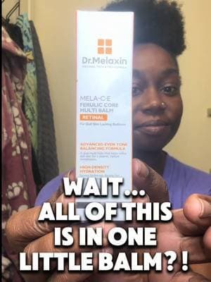 Baby, skincare said we’re doing MULTITASKING now 😂👀 Retinal + vitamins C & E + ferulic acid all packed into this little balm?! 🩷🛒 @Dr.Melaxin #TikTokShop #TikTokShopFinds #DrMelaxin #SkincareTok #SkincareFinds