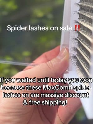 Replying to @Brittni Rose 🥀 Everyone said these are giving Kylie lashes 👀 and now they’re ON SALE… don’t wait 🖤 tap the cart & check your discount‼️ @Maxcomfi #maxcomfi #spiderlashes #kimkardashian #kylielashes #tiktokshopspringglowup