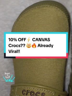 Crocs just changed the game with these canvas clogs 🥺✨ Lightweight, breathable, and easy to style — plus YES you can still add gems 💎. 10% OFF + free shipping right now 🚛🔥 Back-to-school or everyday errands — these are a MUST. Grab your size before they sell out 👏🏾👏🏾👏🏾 ... #fyp #foryou #viral #trending #musthave #shoppingfinds #viralproducts #backtoschool #fallfashion #styleinspo #abbydames #FunInTheSun #TikTokShopSummerTurnUp #Dealsforyoudays #superbrandday #tiktokshoplaborday #tiktokshoplabordaysale #tiktokshopblackfriday #tiktokshopbacktoschool #TikTokShopRestock #tiktokshopcreatorpicks #BahamianCreator #BahamianInfluencer #CaribbeanCreator #CaribbeanInfluencer #Austininfluencer #Austincreator #Texasinfluencer #Texascreator #UGC #TikTokpartner #blacktiktok