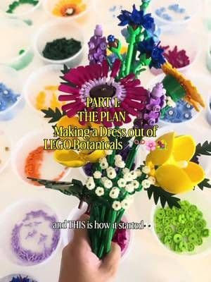 welcome to my new series!!! where I take you BTS of ✨exactly✨ how I made a dress out of @LEGO Botanticals!!🌸🧵🪡 starting with Part 1: THE PLAN…ideating, designing, problem solving😅 (FIL seriously came in clutch as you can tell lol) ➡️ Part 2: ENGINEERING THE BASE #Lego #LegoBotanicals #LegoDress #LegoFashion #GiftedbyLego