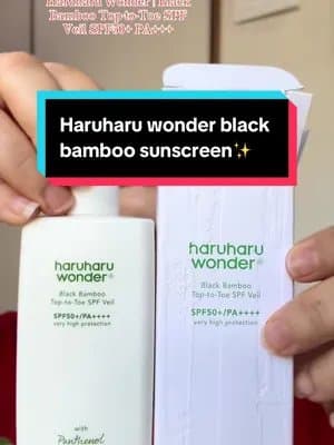 A little sunshine protection from Haruharu Wonder ☀️🤍#haruharuwonder #prpackage #skincareroutine #beautycreator #kbeauty @YesStyle @APRILSKIN @anua_global @epii Global
