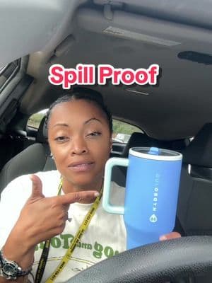 Y’all… this HydroJug is different. I turned it upside down and not ONE drop came out. Fits in the cup holder, spill-proof, left or right-hand adjustable, and it’s on SALE. Get you one while it’s marked down. #hydrojug #leakprooftumbler #tiktokmademebuyit #spillproof