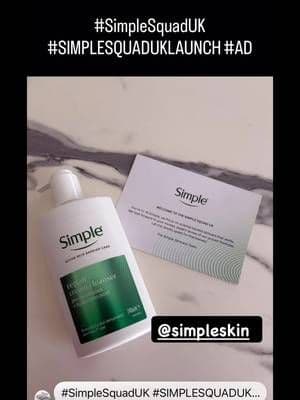AD Iβm sharing my instagram story with you all as I know I didnβt tell you guys that I am part of the Simple squad. @SimpleSkincareUK #SIMPLESQUADUK #SIMPLESQUADUKLAUNCH #AD