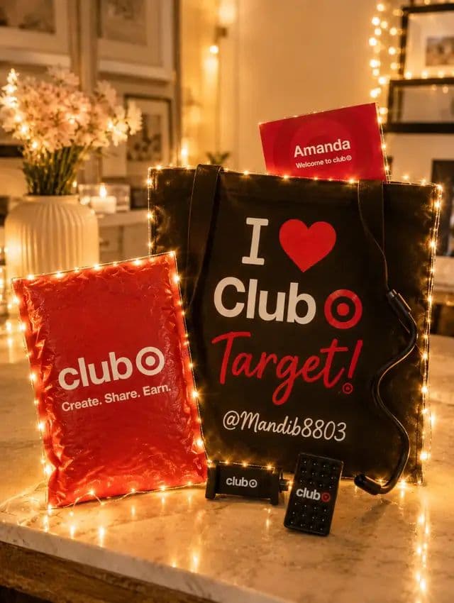My Club Target welcome kit is here! ❤️🎯✨ I've been loving my time as a Club Target creator, so it was exciting to finally receive my welcome kit! 😍 It makes everything feel even more official, and I can't wait to keep sharing my favorite Target finds with you. 🛍️❤️ It comes with a cute tote bag, and accessories for my phone so I can attach it to my cart while I shop and film! 🎥😮🎯 Check out my Club Target storefront through the link in my bio! 🥰✨ Thank you @target #clubtarget 🎯 #targetpartner 😍 #targetfinds ✨ #collab 🌈 #mandib8803💕