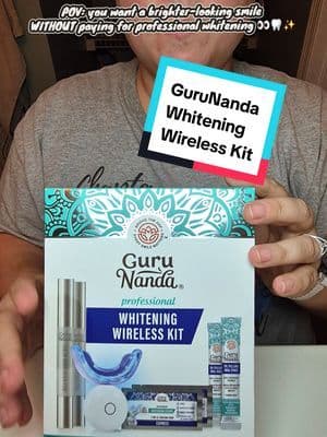 At-home teeth whitening just got SO much easier 🦷✨ I’m trying the @GuruNanda LLC Professional Whitening Wireless Kit, and the wireless design makes it so convenient to use while I’m doing things around the house. If you’ve been searching for an easy at-home teeth whitening kit to add to your smile-care routine, this one definitely caught my attention! 👀 Would you try a wireless whitening kit? ⬇️ #tiktokshopbacktoschool #dental #whitening #wellness #professional