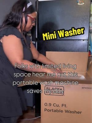 Unbox my mini wash machine with me @BLACK+DECKER #onlineshopping #amazonfinds #miniwashingmachine #washmachine #laundry