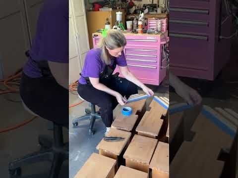 Watch me sand, glue, repaint this vintage dresser from scratch #furniture #makeover #summerofgoals