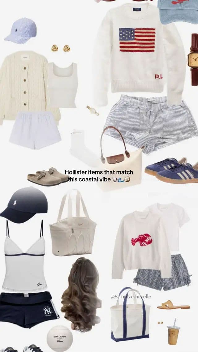 My July fav items that match the New England vibe @hollister π¦ππ #ad #hollisterpartner #hollister #coastal #coastalgrandmother #coastalgranddaughter