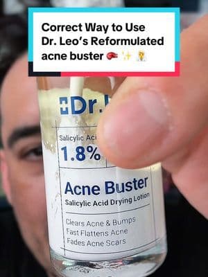 I genuinely think most people have been using drying lotions wrong this whole time 😭 The reformulated Dr. Leo Acne Bust
