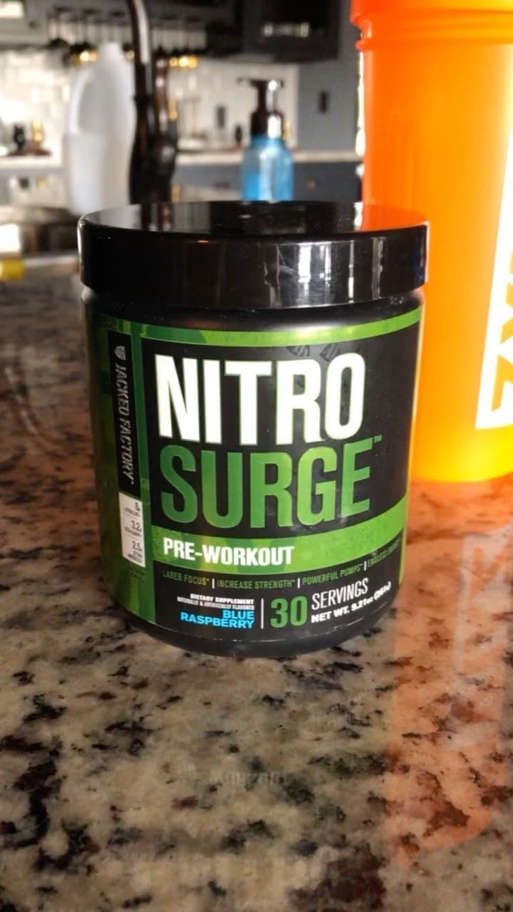First workout since having COVID and it felt great! #ad I was super excited to try out @jackedfactory Nitro Surge pre wo