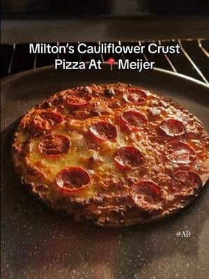 #AD | Late night pizza is a non-negotiable around here with zero regrets🍕 Milton’s Cauliflower Crust Pizza has taken over our late-night cravings, it’s sooo crispy, flavorful, and so delicious you’d never guess the crust is made with cauliflower. make sure you give it a try next time you find yourself at Meijer!🛒 @eatmiltons @Meijer #healthypizza #meijerfinds #MiltonsCraftedFoods #lowcaloriepizza